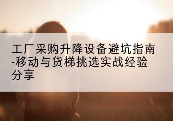 共和移动式升降机怎么选-工厂采购升降设备避坑指南-移动与货梯挑选实战经验分享